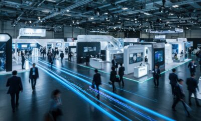 Vecteezy Trade Show Event With People In Exhibition Hall Business 70872215 400x240